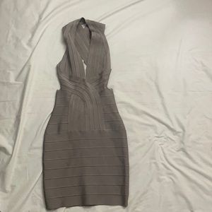 Bandaged House of CB Grey Dress